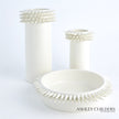 Global Views White Spike Low Bowl by Ashley Childers Clearance