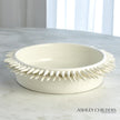 Global Views White Spike Low Bowl by Ashley Childers Clearance