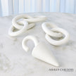 Global Views Matte White Ring Chain by Ashley Childers