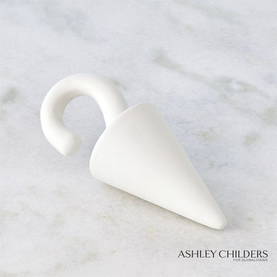 Global Views Matte White Cone Drop by Ashley Childers