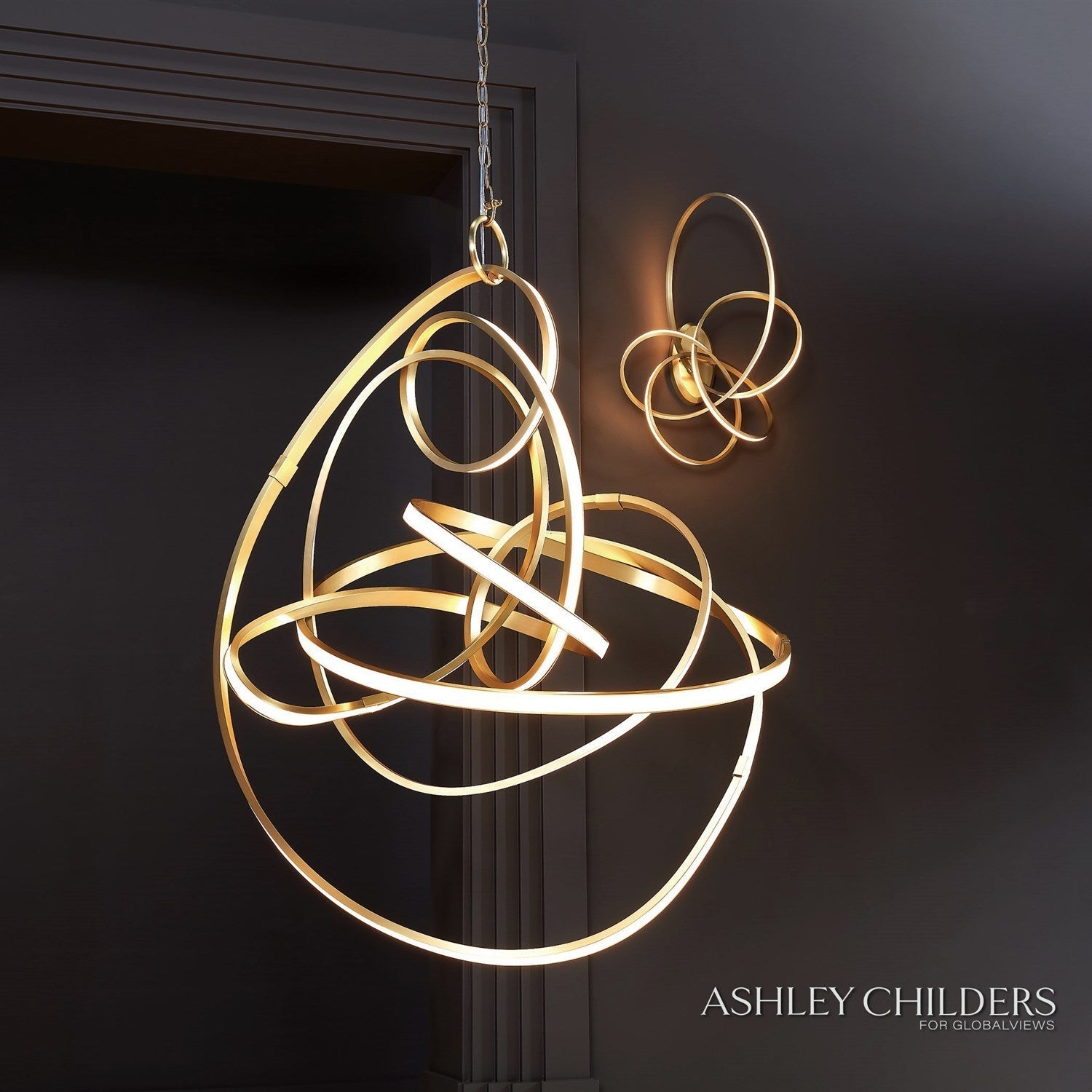 Global Views Convolution Chandelier by Ashley Childers Clearance