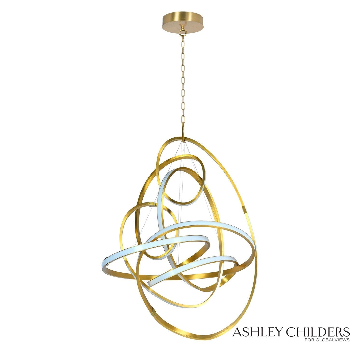 Global Views Convolution Chandelier by Ashley Childers Clearance