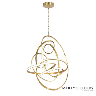 Global Views Convolution Chandelier by Ashley Childers Clearance