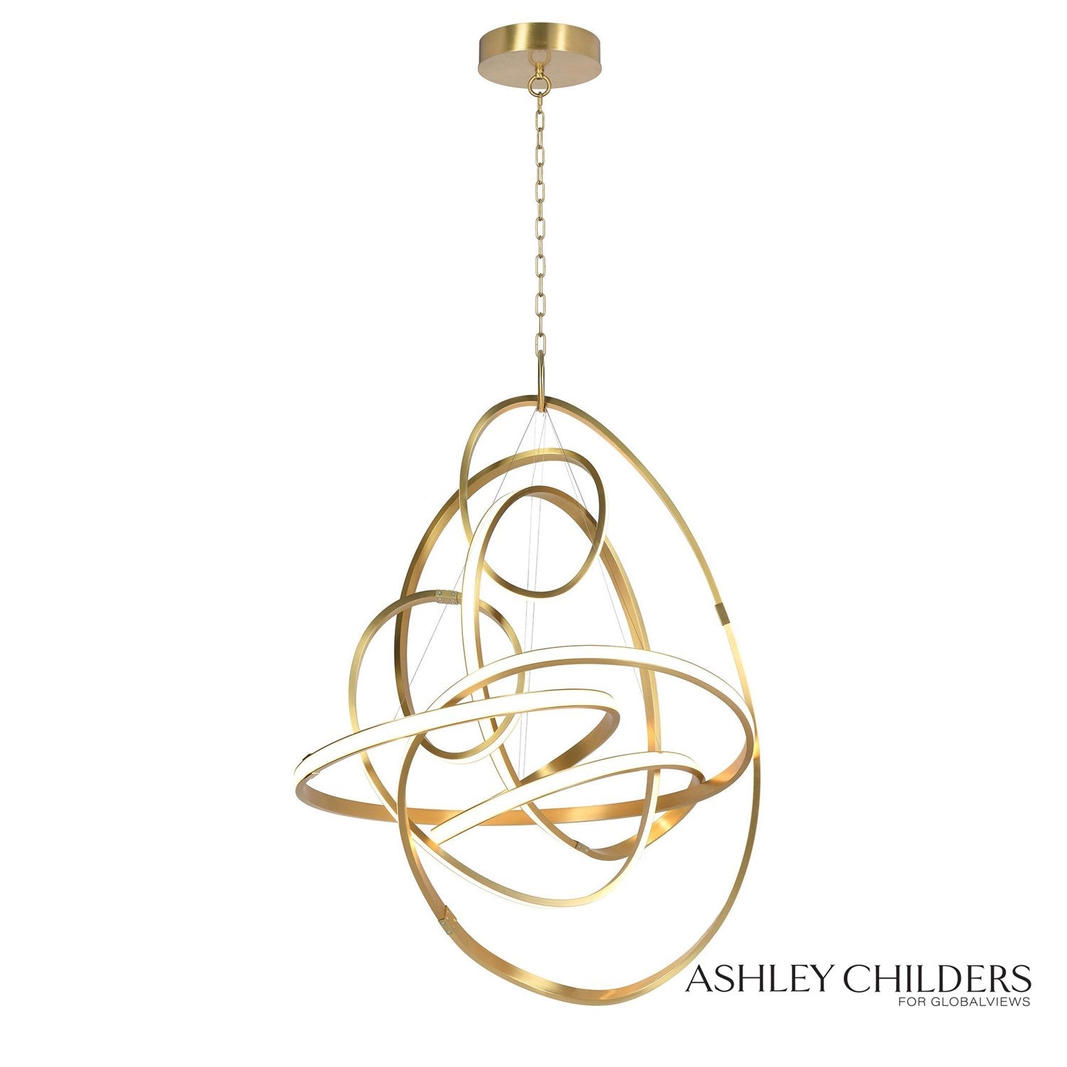 Global Views Convolution Chandelier by Ashley Childers Clearance
