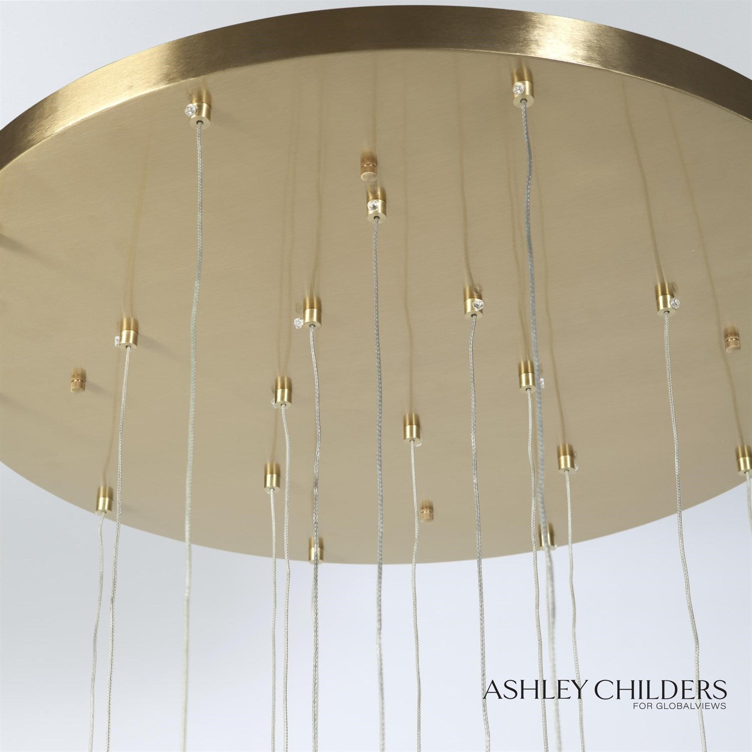 Global Views Satin Brass Leo Chandelier