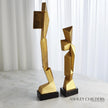 Global Views Gold Facet Sculpture