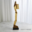Global Views Gold Facet Sculpture