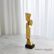 Global Views Gold Facet Sculpture