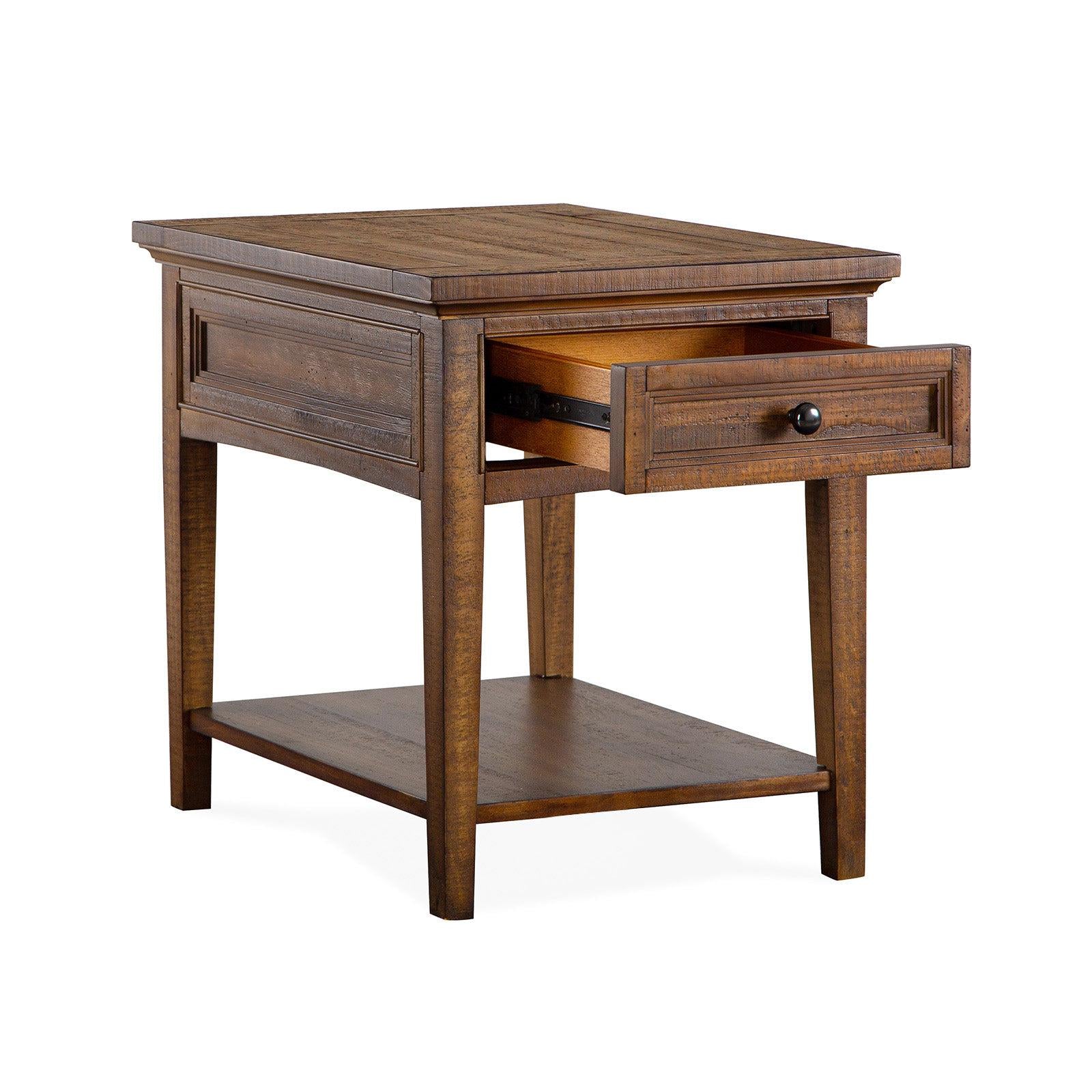 Magnussen Home Bay Creek Toasted Nutmeg End Table