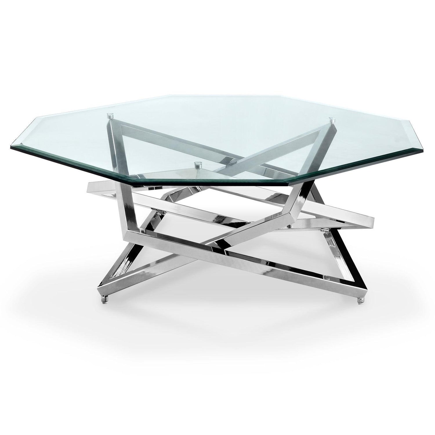 Magnussen Home Lenox Square Acadia White Octagonal Cocktail Table
