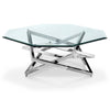 Magnussen Home Lenox Square Acadia White Octagonal Cocktail Table