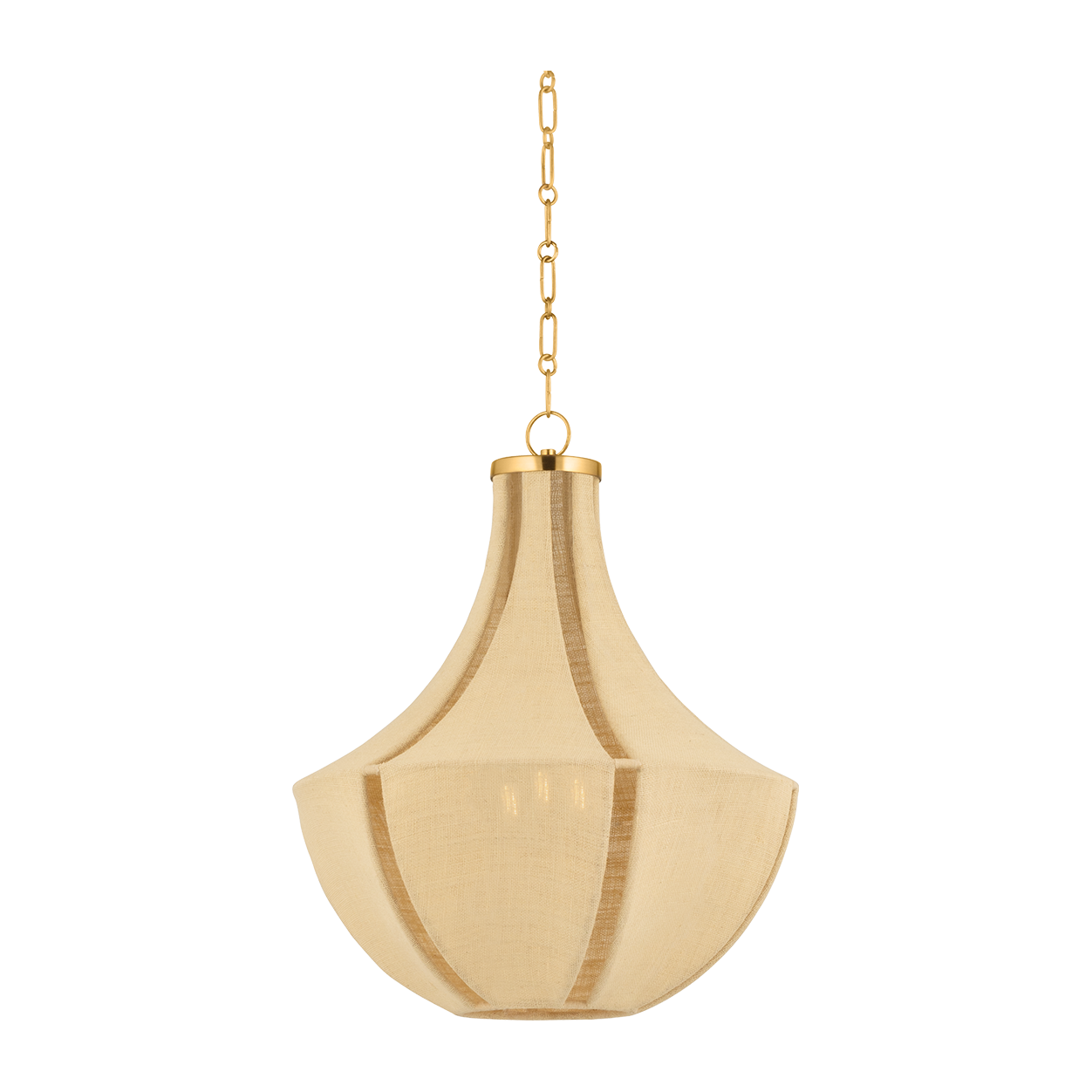 Hudson Valley Lighting Cascade Lake 3 Light 20 inch Aged Brass Pendant Ceiling Light