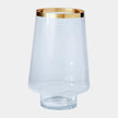 Global Views Clear Gold Banded Hurricane