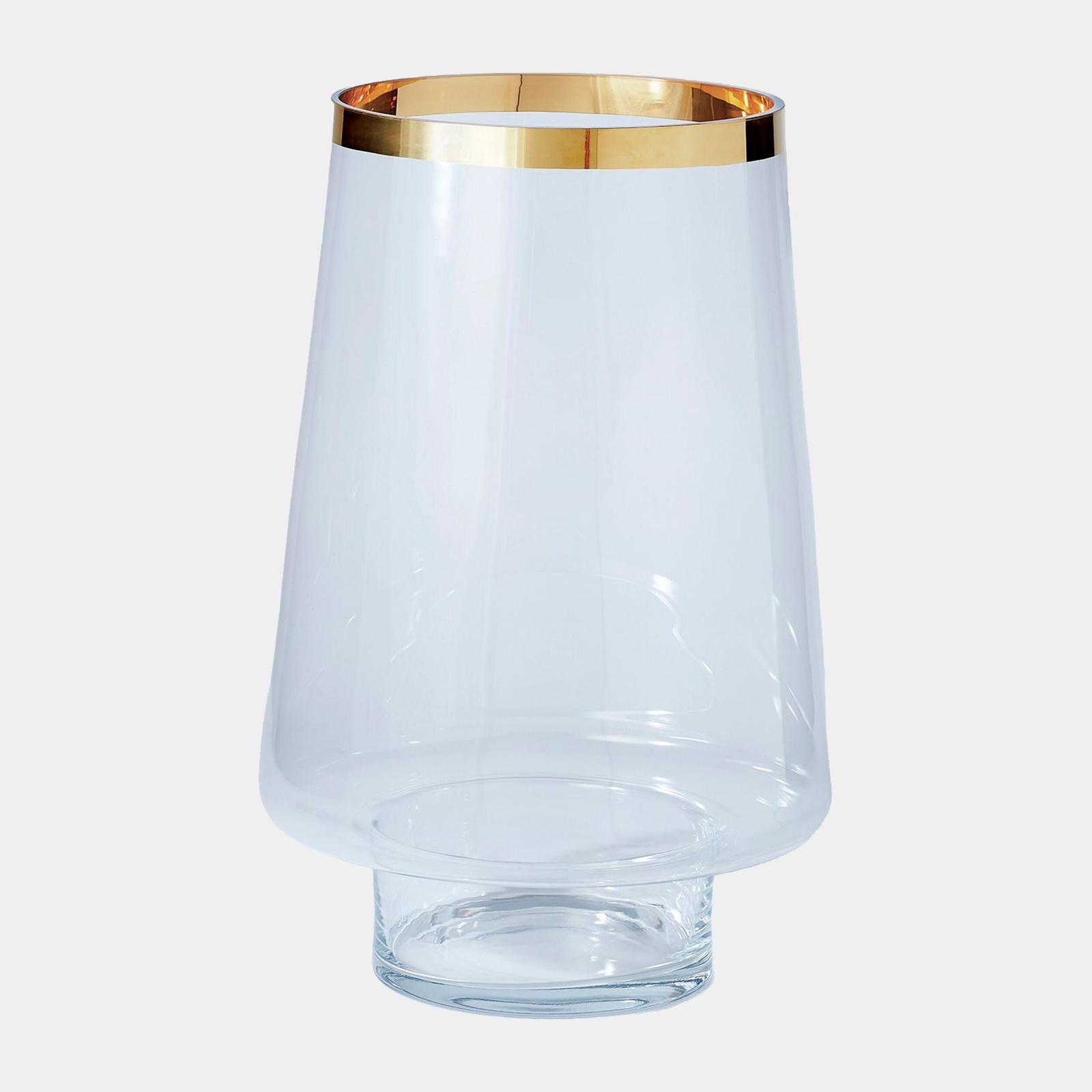 Global Views Clear Gold Banded Hurricane