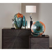 Global Views Triangle Cut Glass Vase