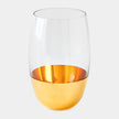Global Views Metallic Orb Highball Glass