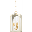 Hudson Valley Lighting Lincroft 3 Light 9 inch Vintage Gold Leaf/Soft Sand Lantern Ceiling Light