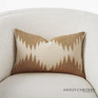 Global Views Gold Seed Beads Bone Tristan Pillow by Ashley Childers