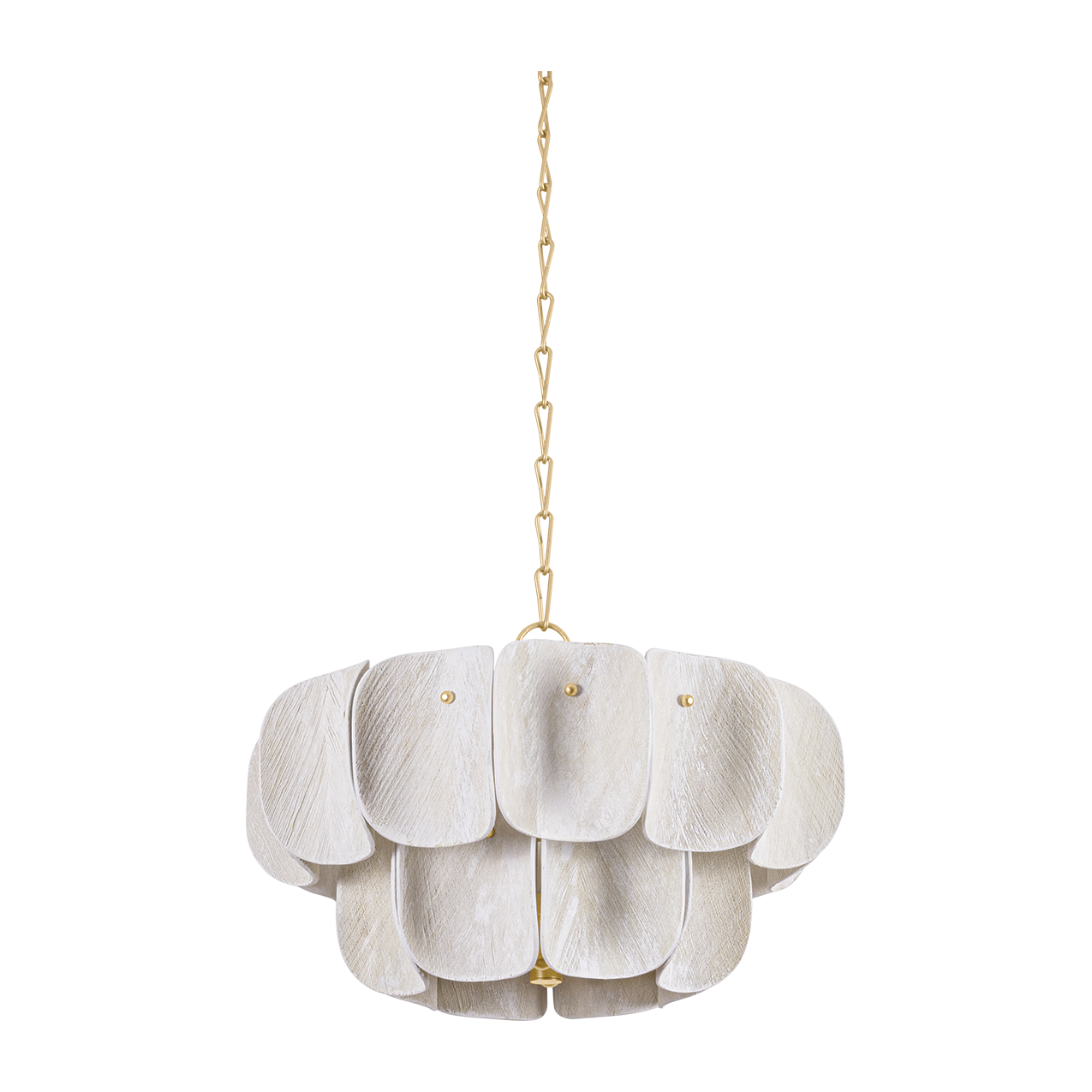Hudson Valley Lighting Amalfi 8 Light Vintage Gold Leaf Chandelier Ceiling Light