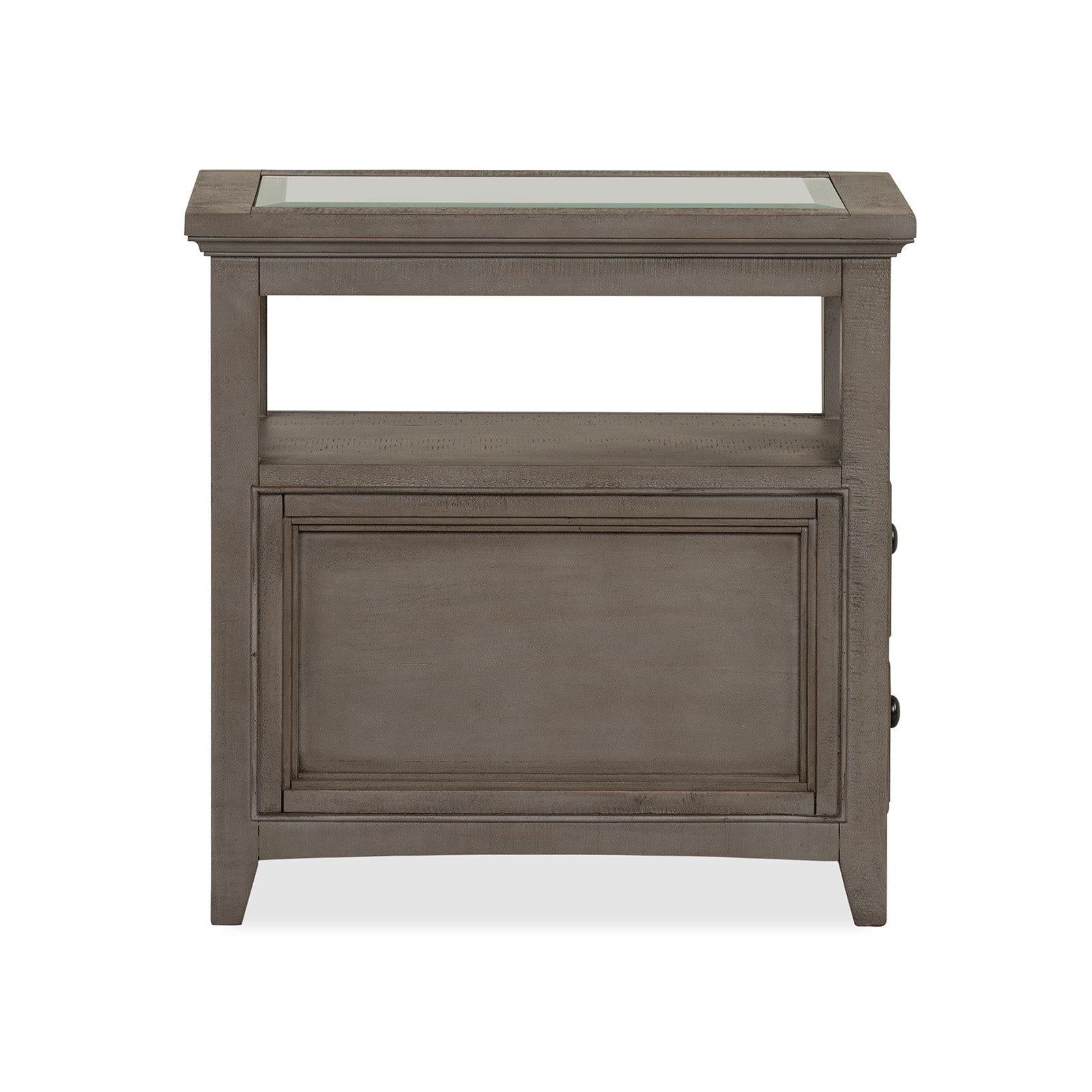 Magnussen Home Paxton Place Dovetail Grey Chairside End Table