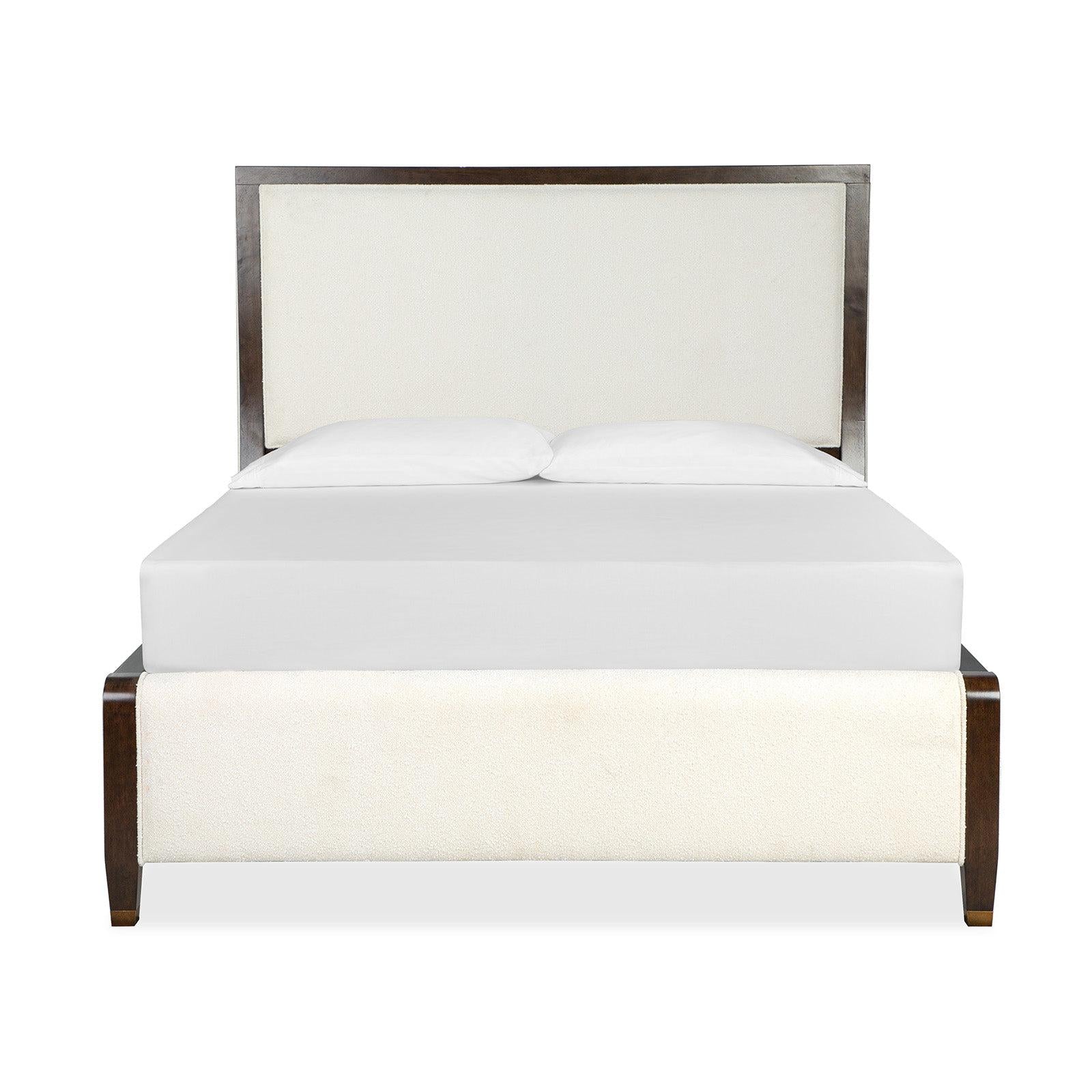 Magnussen Home Rowan Espresso Upholstered Panel Bed