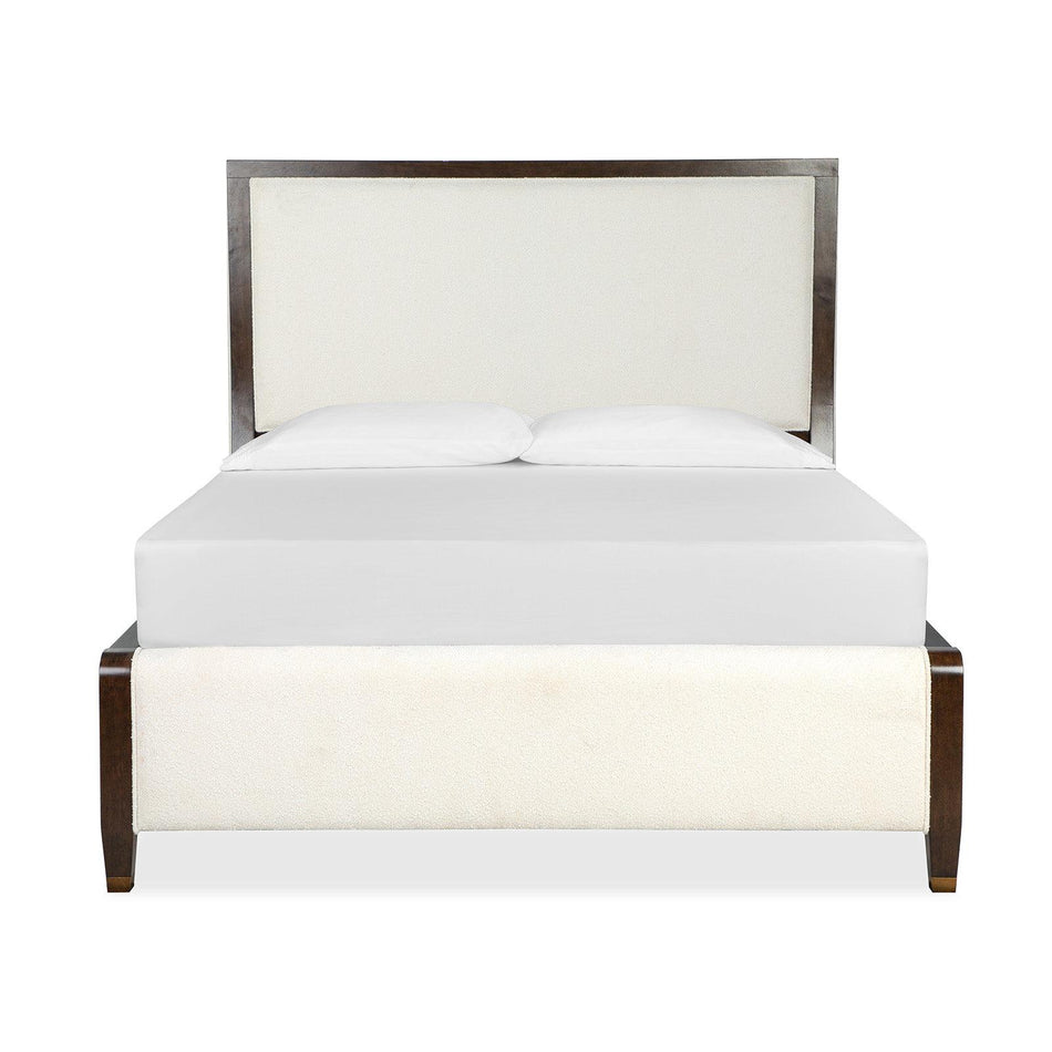 Magnussen Home Rowan Espresso Upholstered Panel Bed