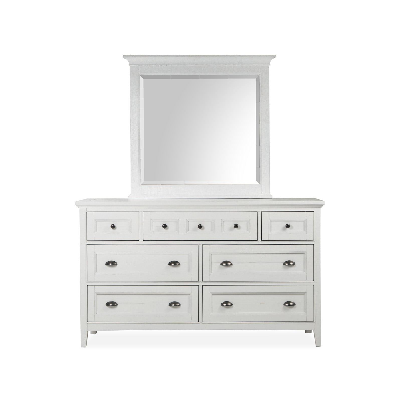 Magnussen Home Heron Cove Chalk White & Dovetail Grey Drawer Dresser