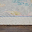 Feizy Karina 69G9F Transitional Floral & Botanical Rug in Ivory/Orange/Blue