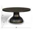 Magnussen Home Bosley Coffee Bean Round Cocktail Table