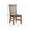 Magnussen Home Tinley Park Dove Tail Grey Side Chair Set of 2