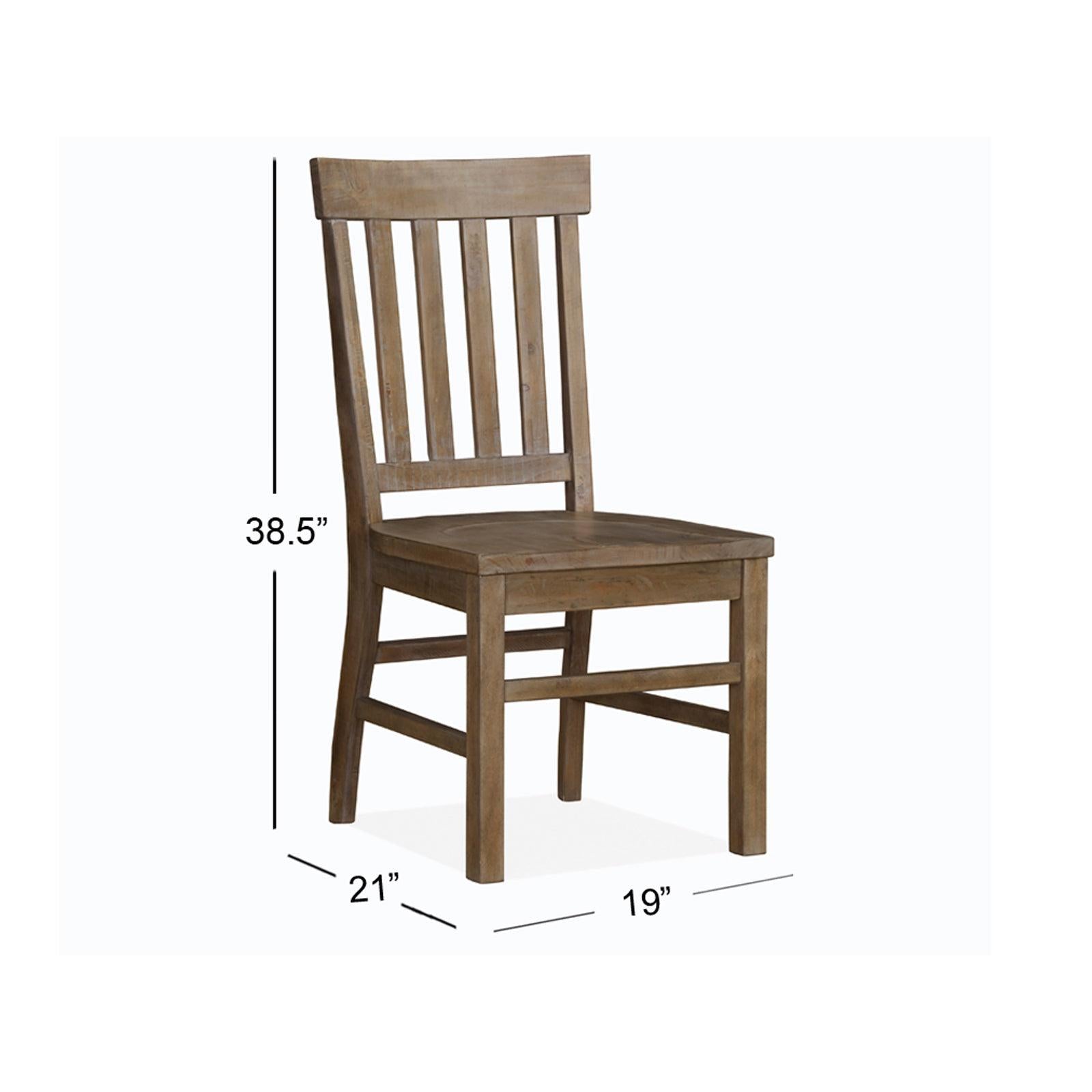 Magnussen Home Tinley Park Dove Tail Grey Side Chair Set of 2