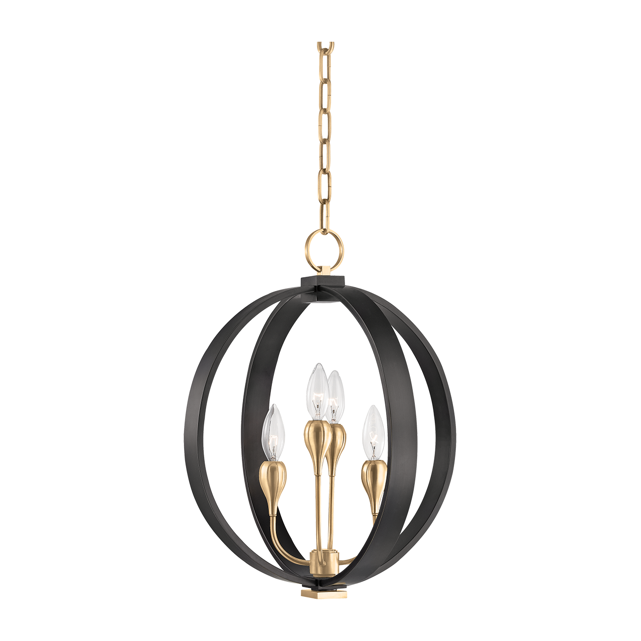 Hudson Valley Lighting Dresden 4 Light 16 inch Aged Old Bronze Lantern Ceiling Light
