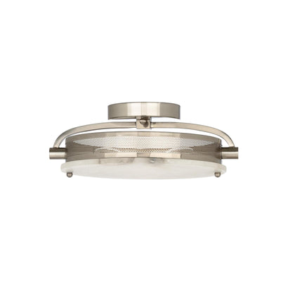 Wildwood Moon Nickel Flush Mount