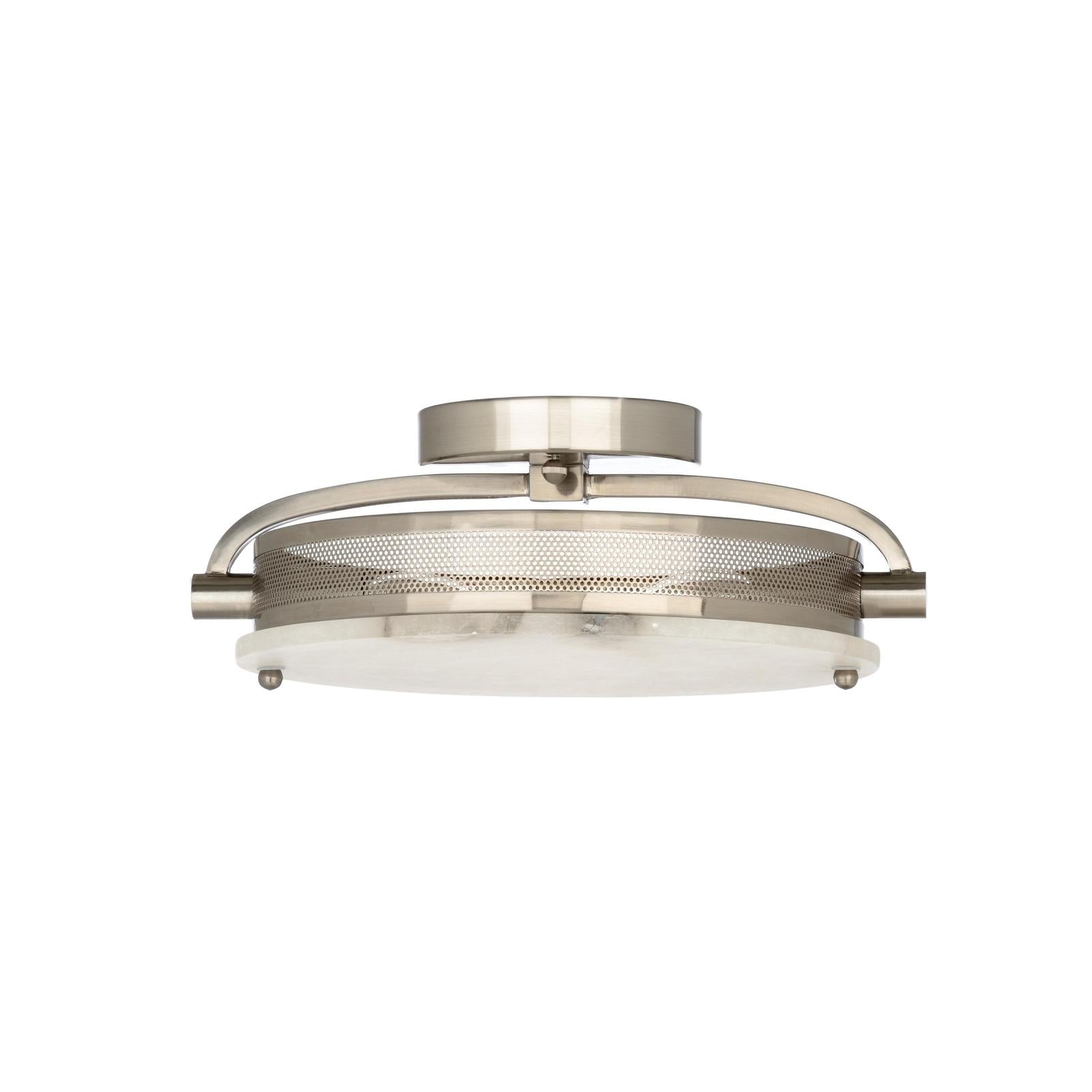 Wildwood Moon Nickel Flush Mount