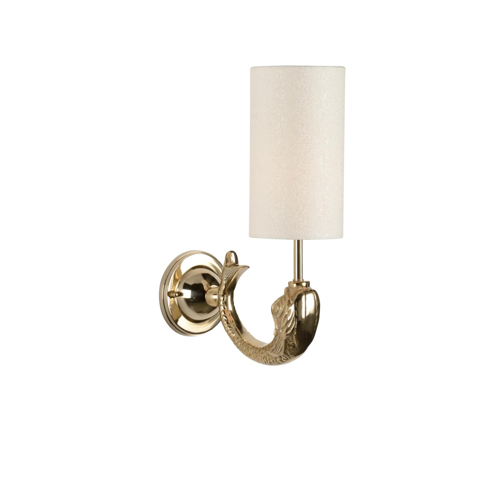 Wildwood Dolphin Gold Sconce