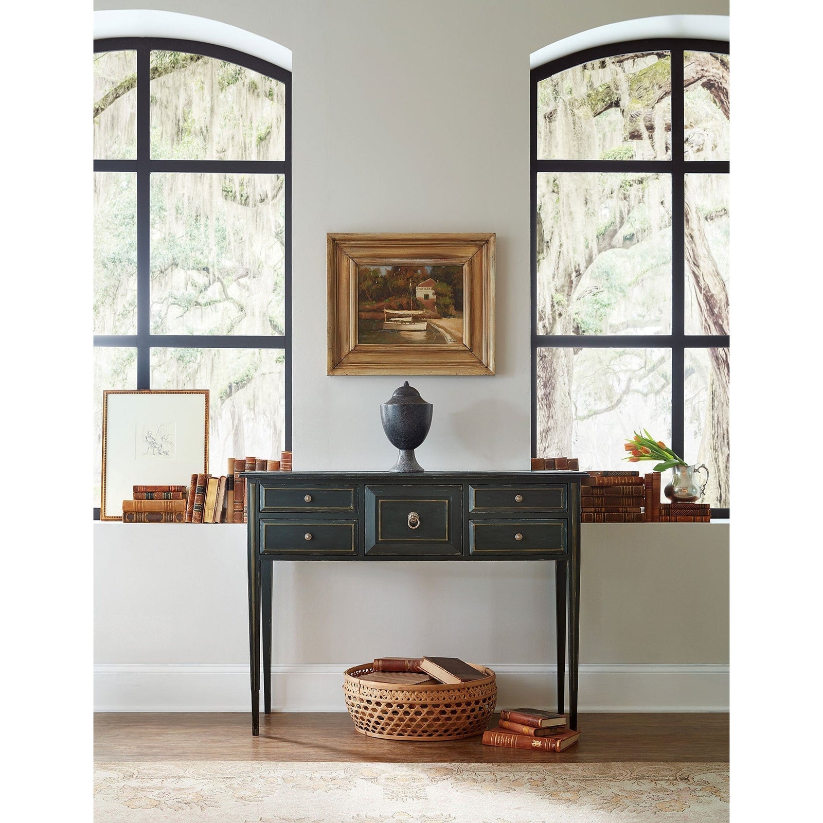 Hooker Furniture Charleston Five Drawer Console Table