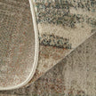 Feizy Eden 39QWF Modern Abstract Rug in Ivory/Gray/Green