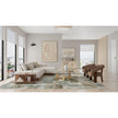 Feizy Kendall 8A59F Modern Abstract Rug in Green/Brown/Ivory