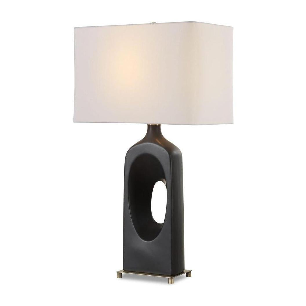 Uttermost Void Matte Black Table Lamp