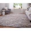 Feizy Pryor 39NHF Modern Abstract in Taupe/Brown/White
