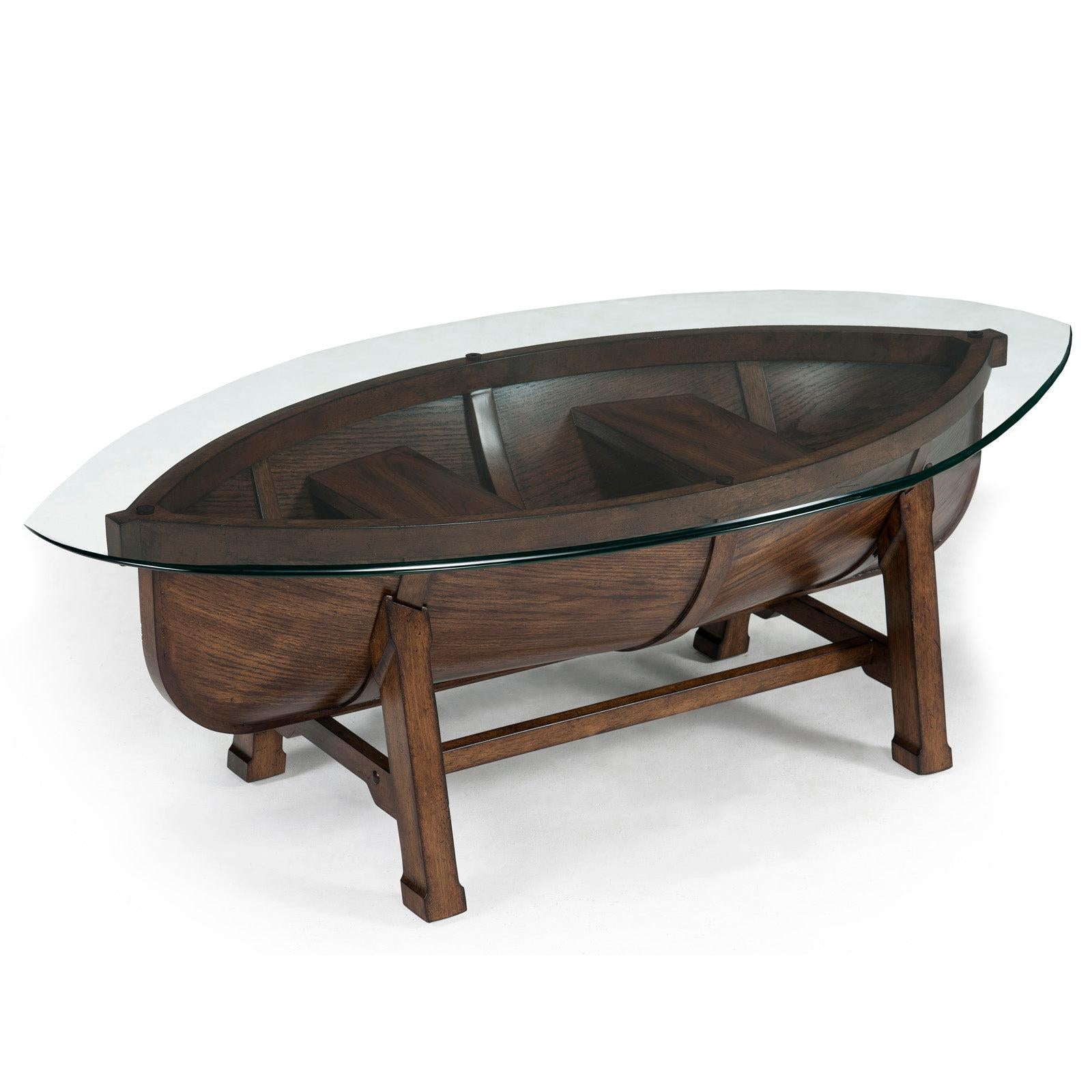 Magnussen Home Beaufort Dark Oak Oval Cocktail Table