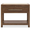 Hooker Furniture Driftwood One-Drawer Nightstand with Stone