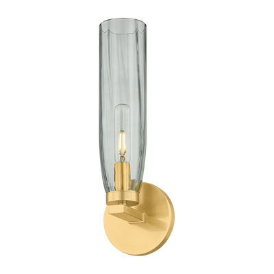 Hudson Valley Lighting Harpswell 1 Light Aged Brass Bath and Vanity Wall Light