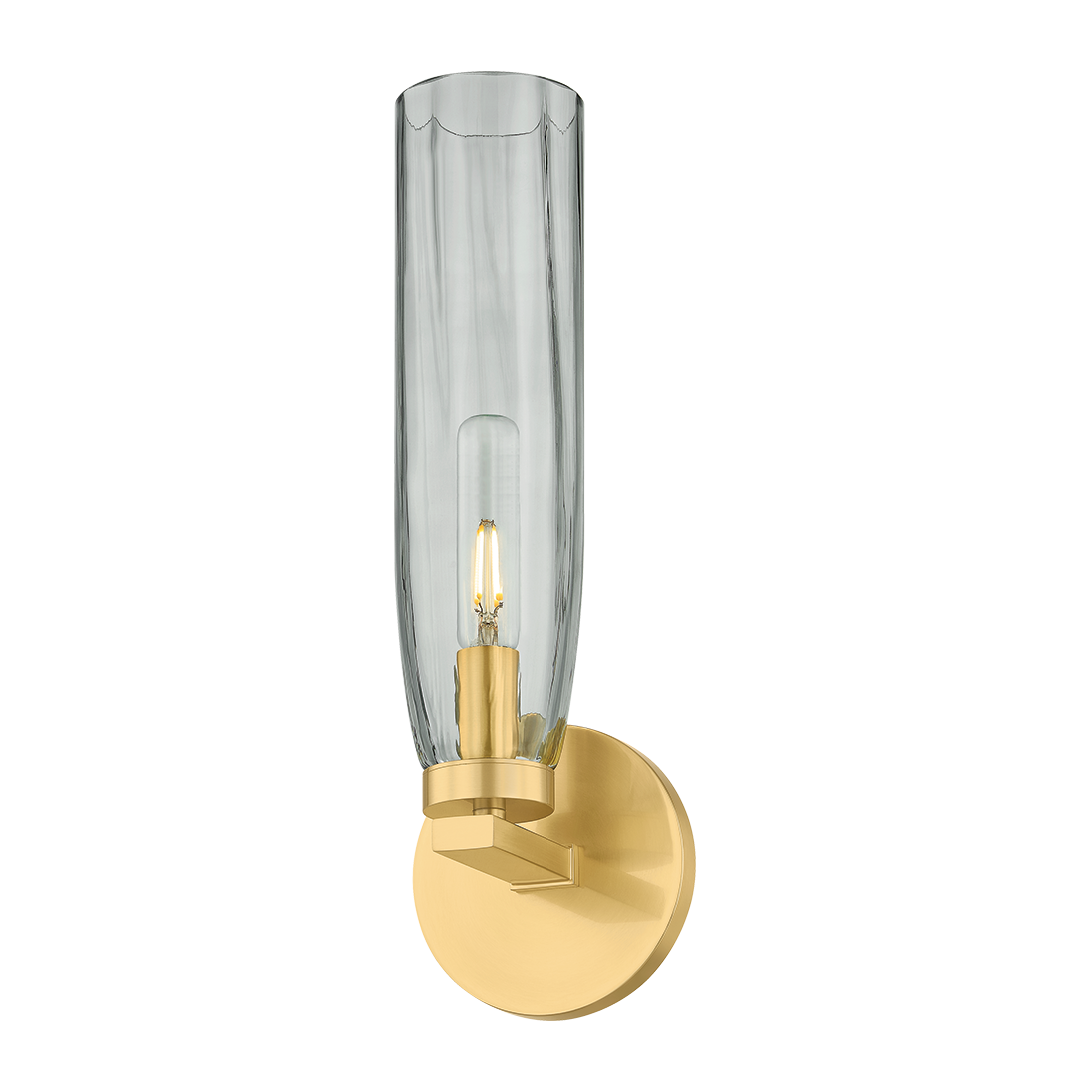 Hudson Valley Lighting Harpswell 1 Light Aged Brass Bath and Vanity Wall Light