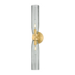Hudson Valley Lighting Harpswell 2 Light Aged Brass Bath and Vanity Wall Light