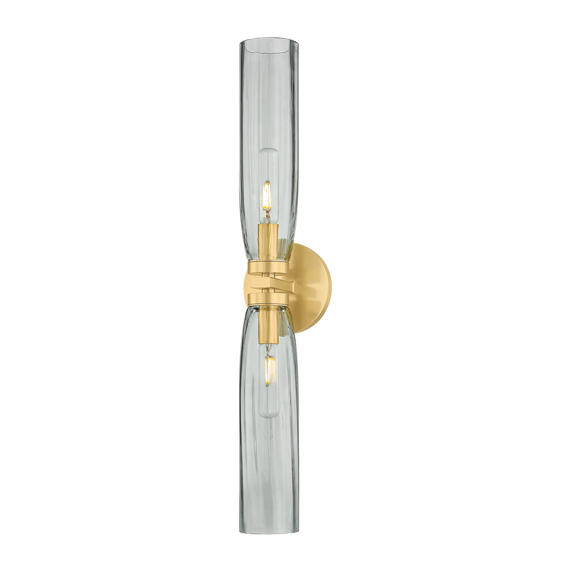 Hudson Valley Lighting Harpswell 2 Light Aged Brass Bath and Vanity Wall Light
