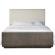 Hooker Furniture Modern Mood Upholstered Panel Bed Dark Wood