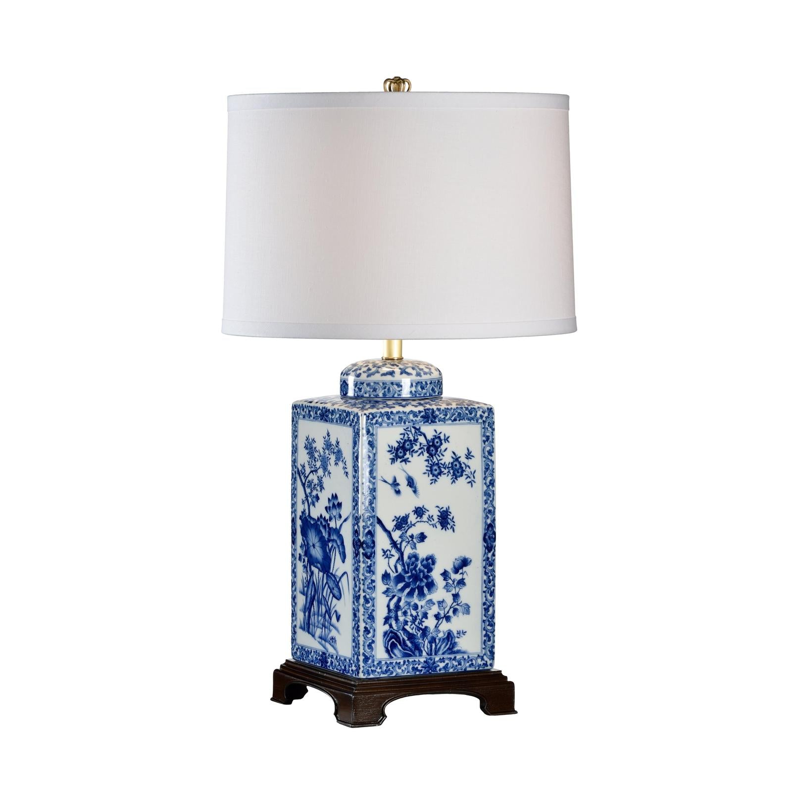 Chelsea House Blue Lotus Table Lamp