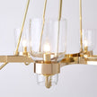 Global Views Shiny Brass Six Light Chandelier DSC