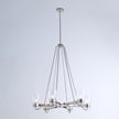 Global Views Shiny Nickel Six Light Chandelier DSC
